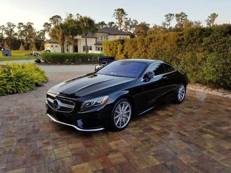 Black Mercedes-Benz outdoors