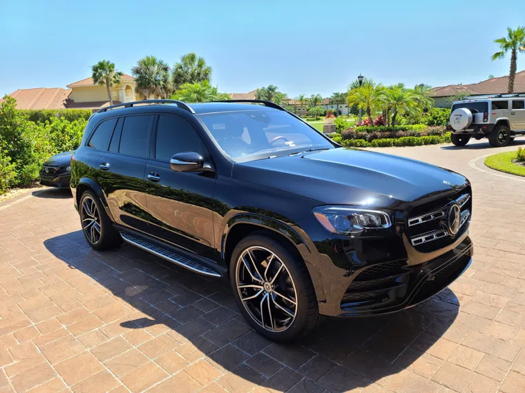 Black performance SUV outdoors