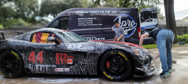 Race car wash with J Pro