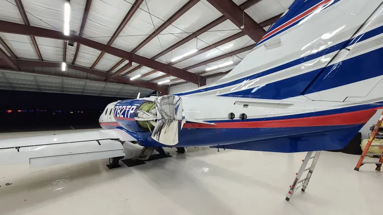 Polished aircraft exterior