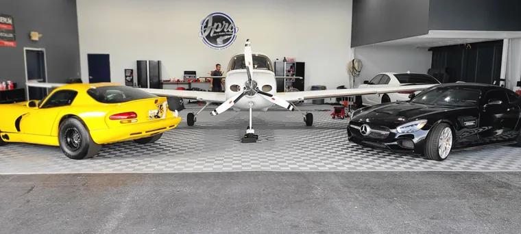 Cars and aircraft at the J Pro studio