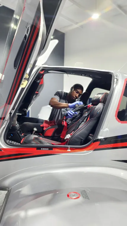 Detailing an aircraft cockpit