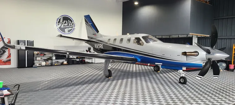 Aircraft inside the J Pro studio