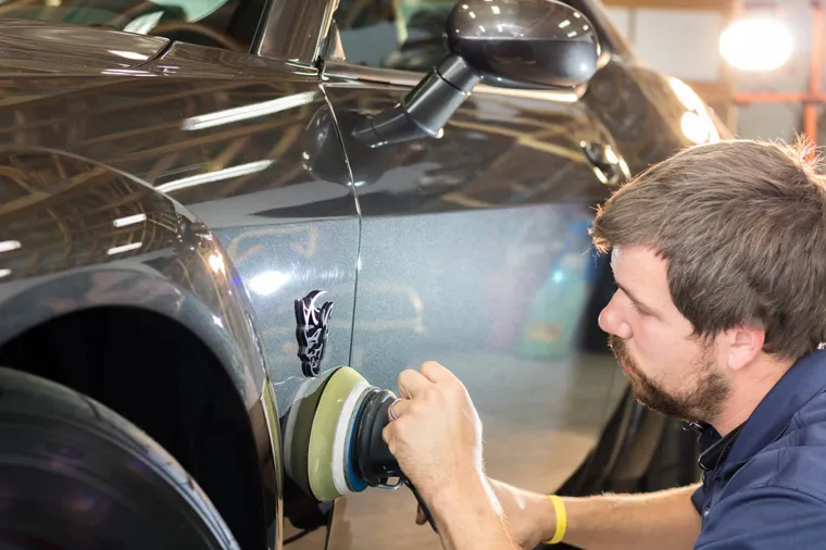 Paint correction in progress